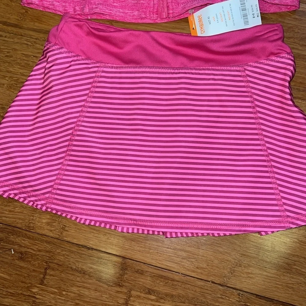 Gymboree girls pink jacket and matching skort size medium (7/8) NWT.